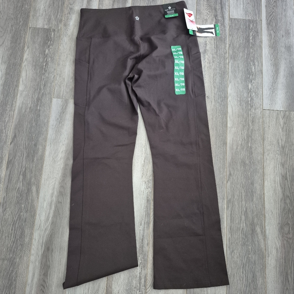 Tuff Athletics Dark Brown Yoga Pants